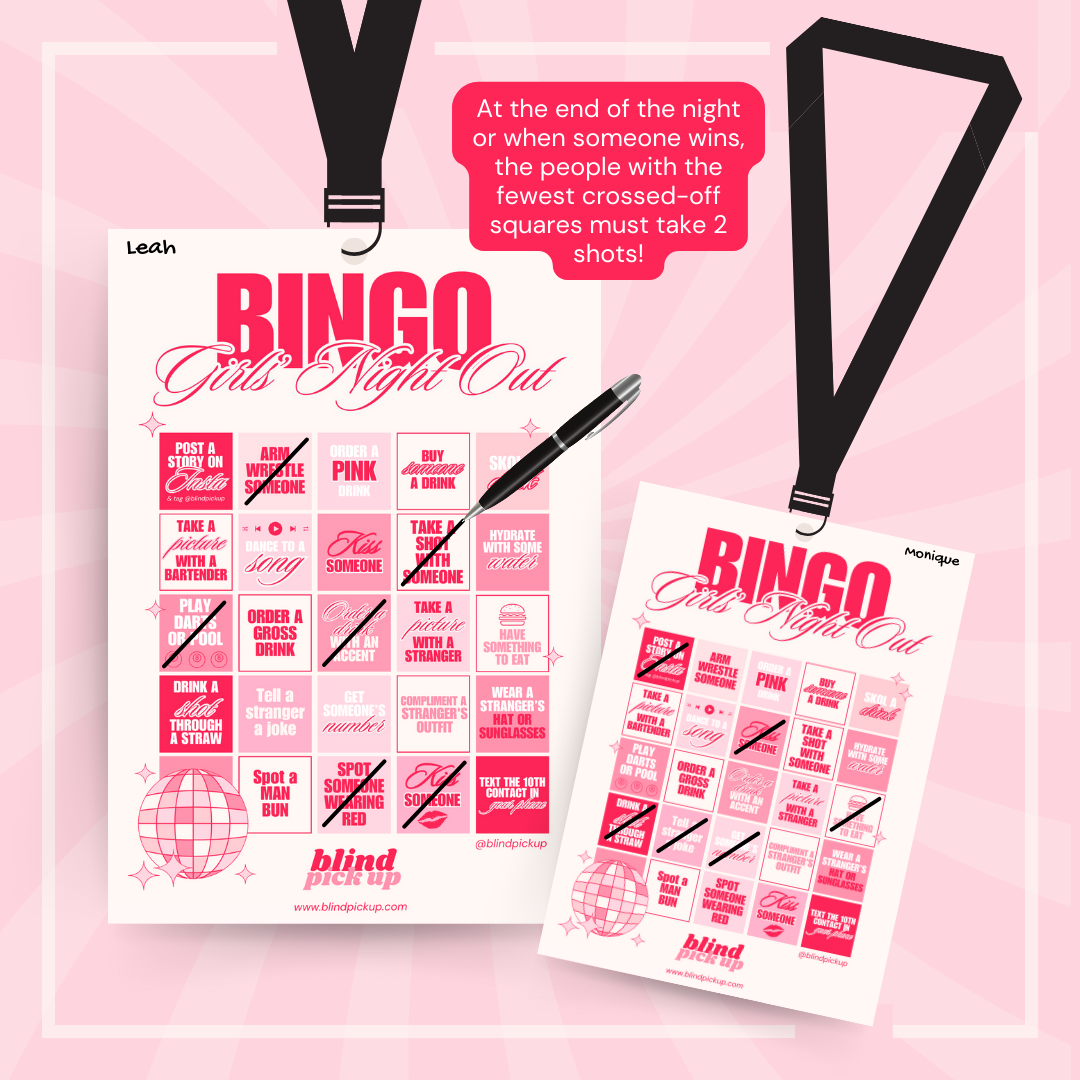 Girls' Night Out Bingo Drinking Game PDF